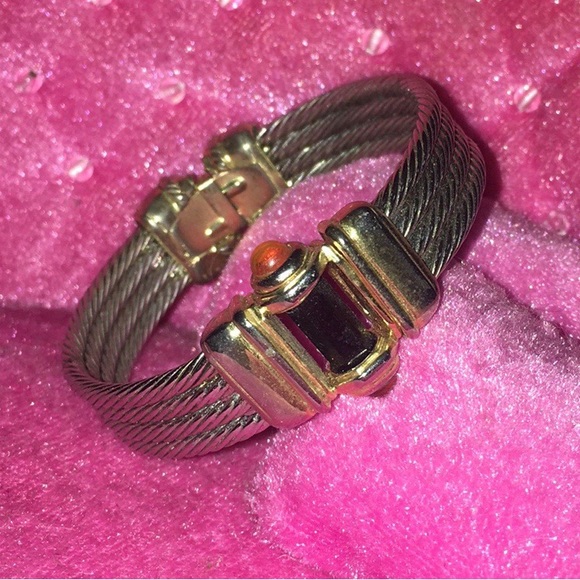 Onyx and Amber Lever Back Earrings - Picture 5 of 5